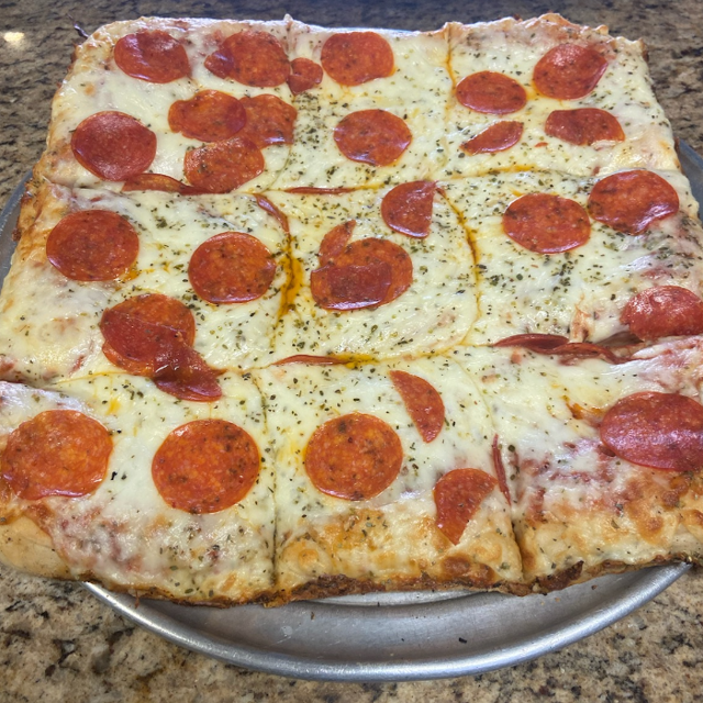 Sicilian Pizza Slice.